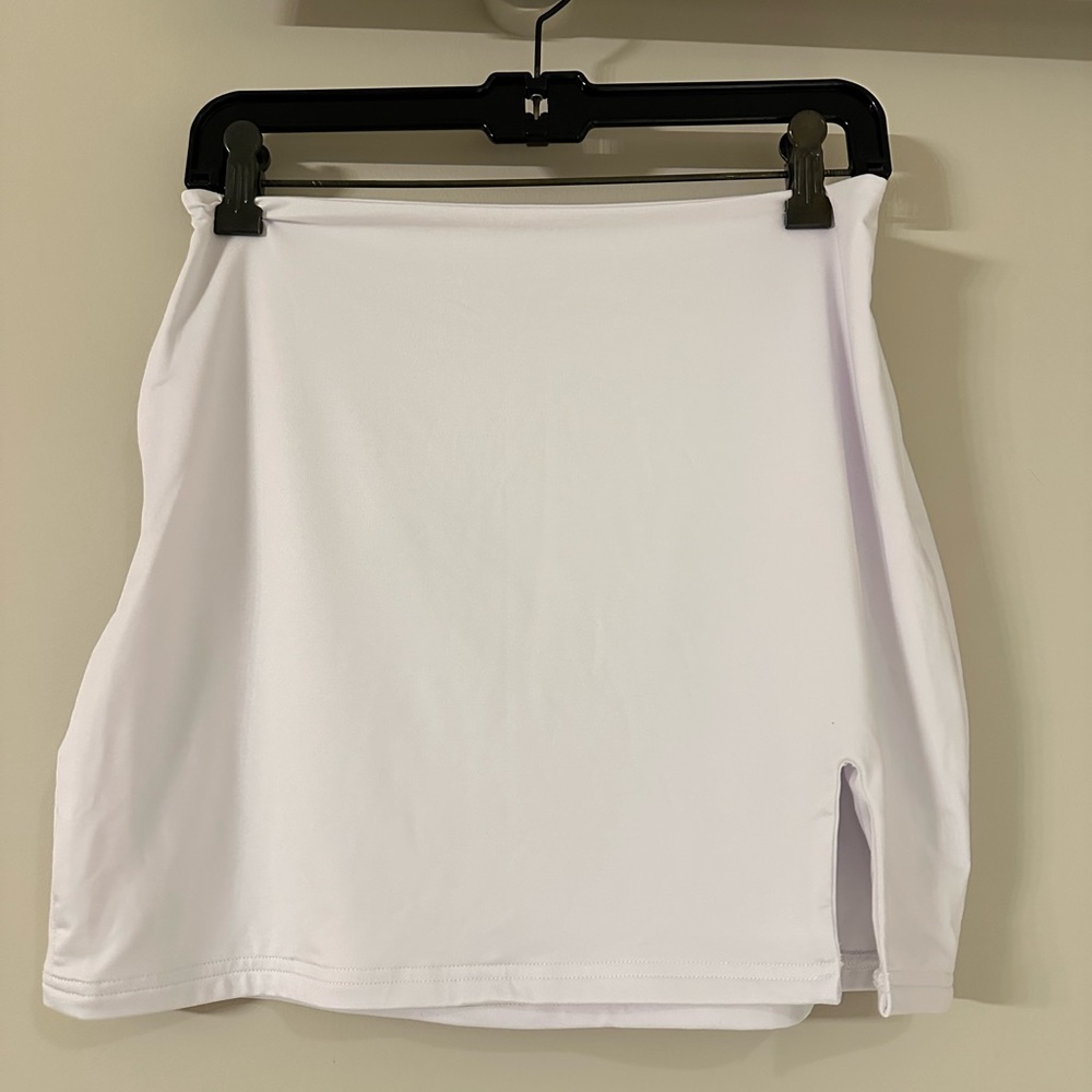 Azhong White Spandex Skirt